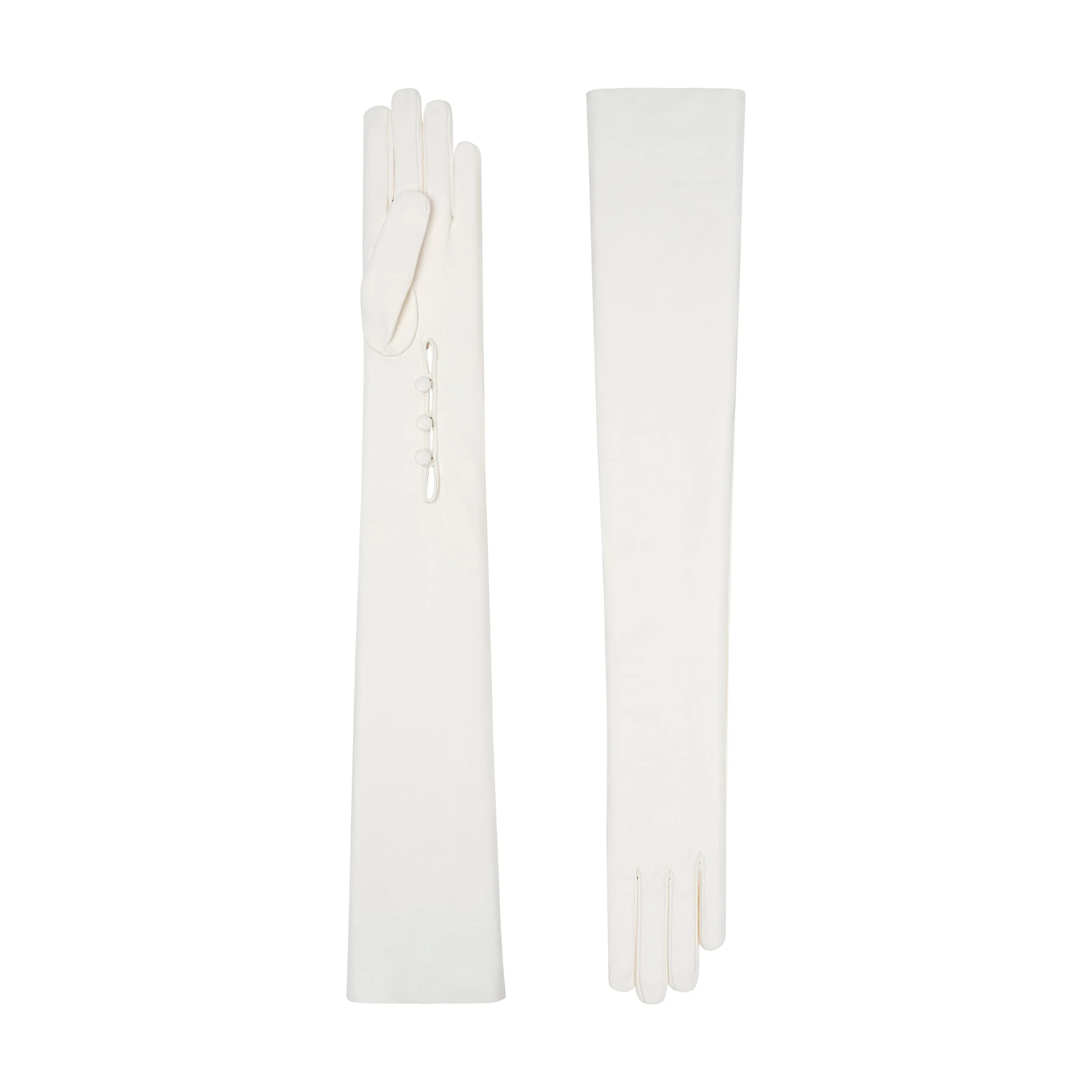 Séverine | Leather Opera Glove with Mousquetaire | Cornelia James