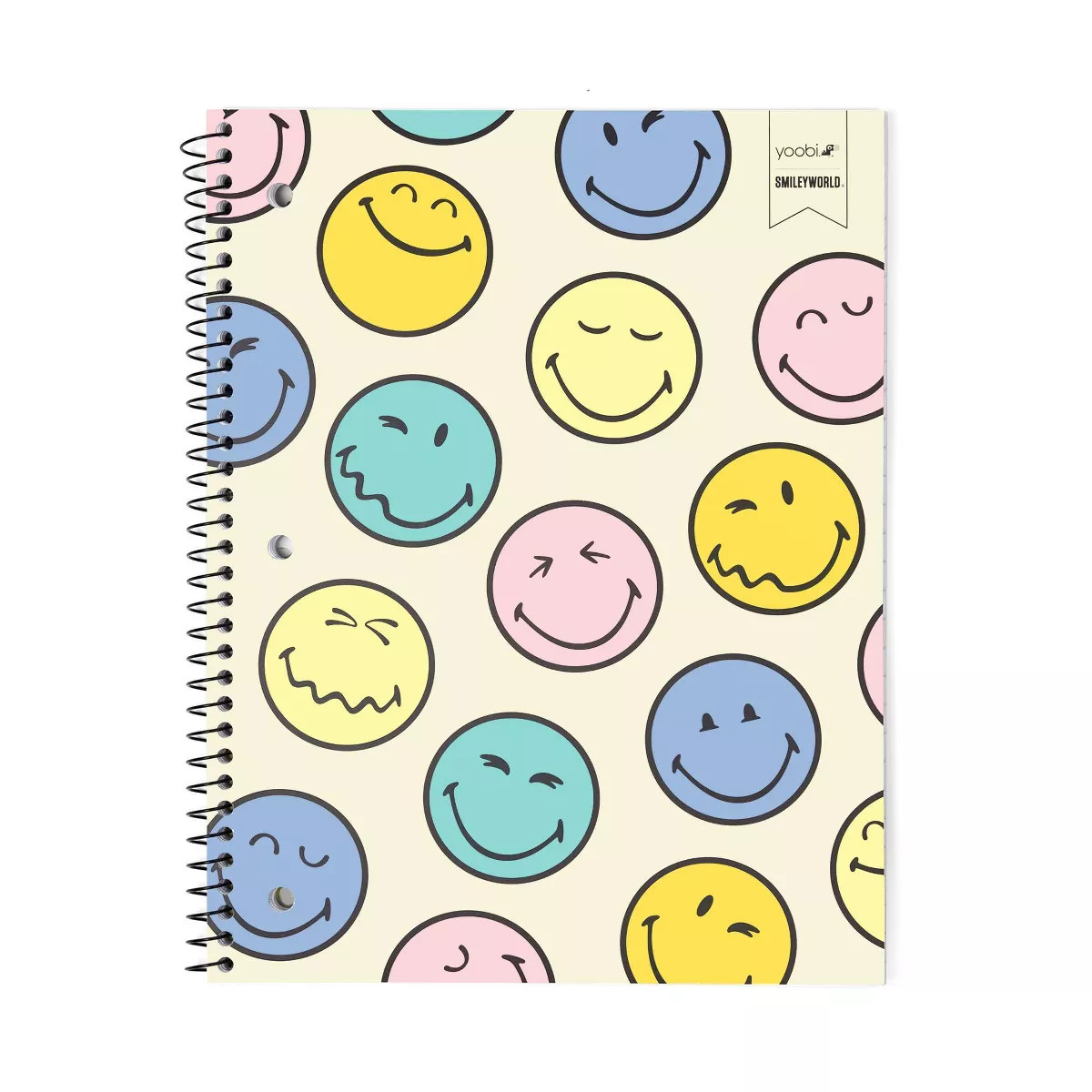 Yoobi SmileyWorld 1 Subject Notebooks 8"x10.5" Wide Ruled Multicolor Smiley, School Supplies | Target