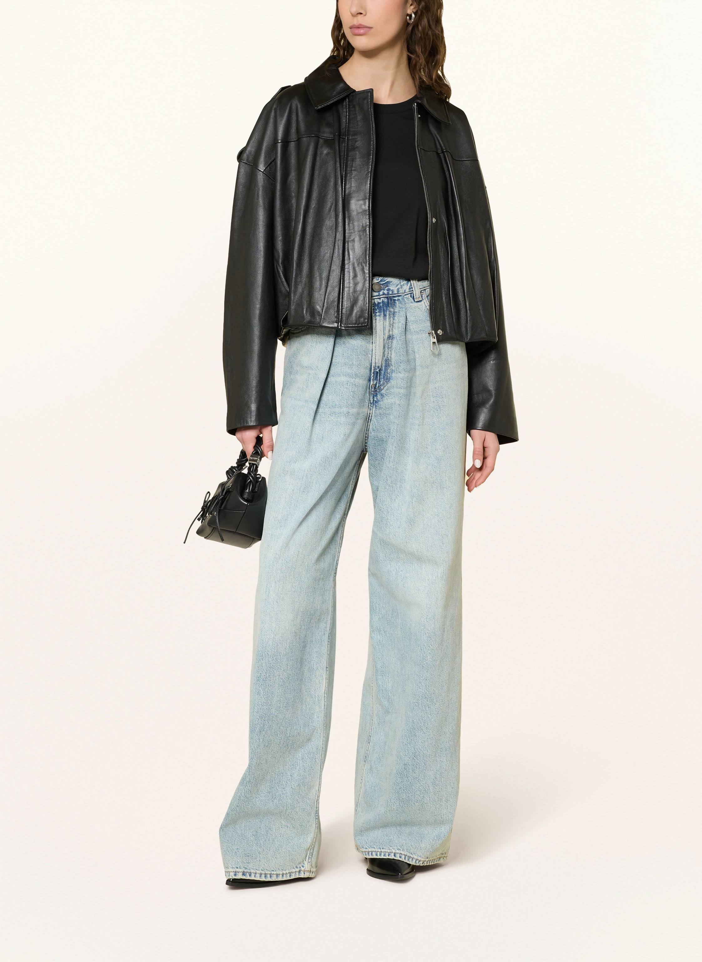 MRS & HUGS Lederjacke in schwarz | Breuninger (DACH)