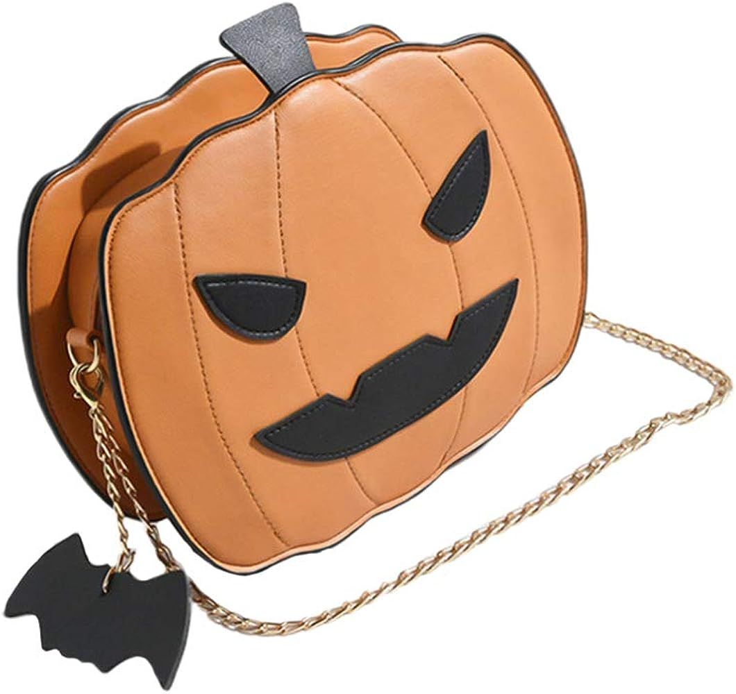 FENICAL Crossbody Bag Halloween Pumpkin Messenger Bag Devil Shoulder Chain Bag for Women Girls Kids  | Amazon (US)