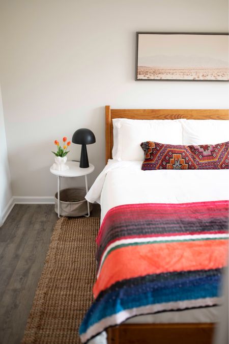 cute boho bedding in an Airbnb project #bedroomdecor #boho #colorful #pillow #kilim 

#LTKCyberWeek #LTKhome #LTKfindsunder100