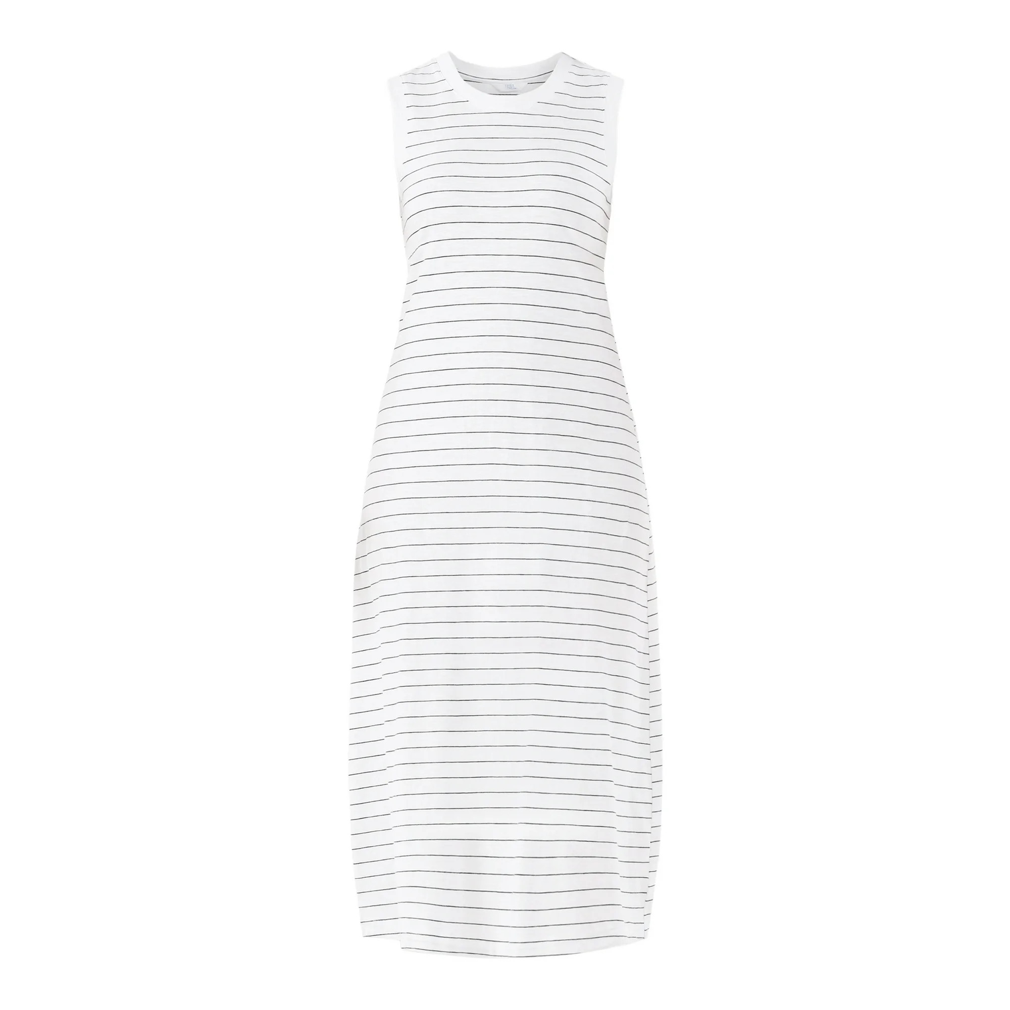 Time and Tru Women's and Women's Plus Slub Cotton Tank Midi Dress, Sizes XS-XXXL | Walmart (US)