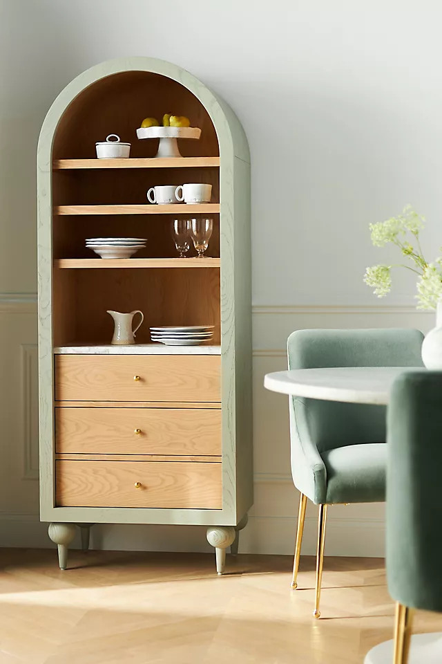 The Fern Marble Top Bookcase | Anthropologie (US)