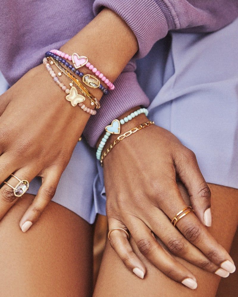 Beaded Ari Gold Stretch Bracelet in Turquoise Mix | Kendra Scott | Kendra Scott