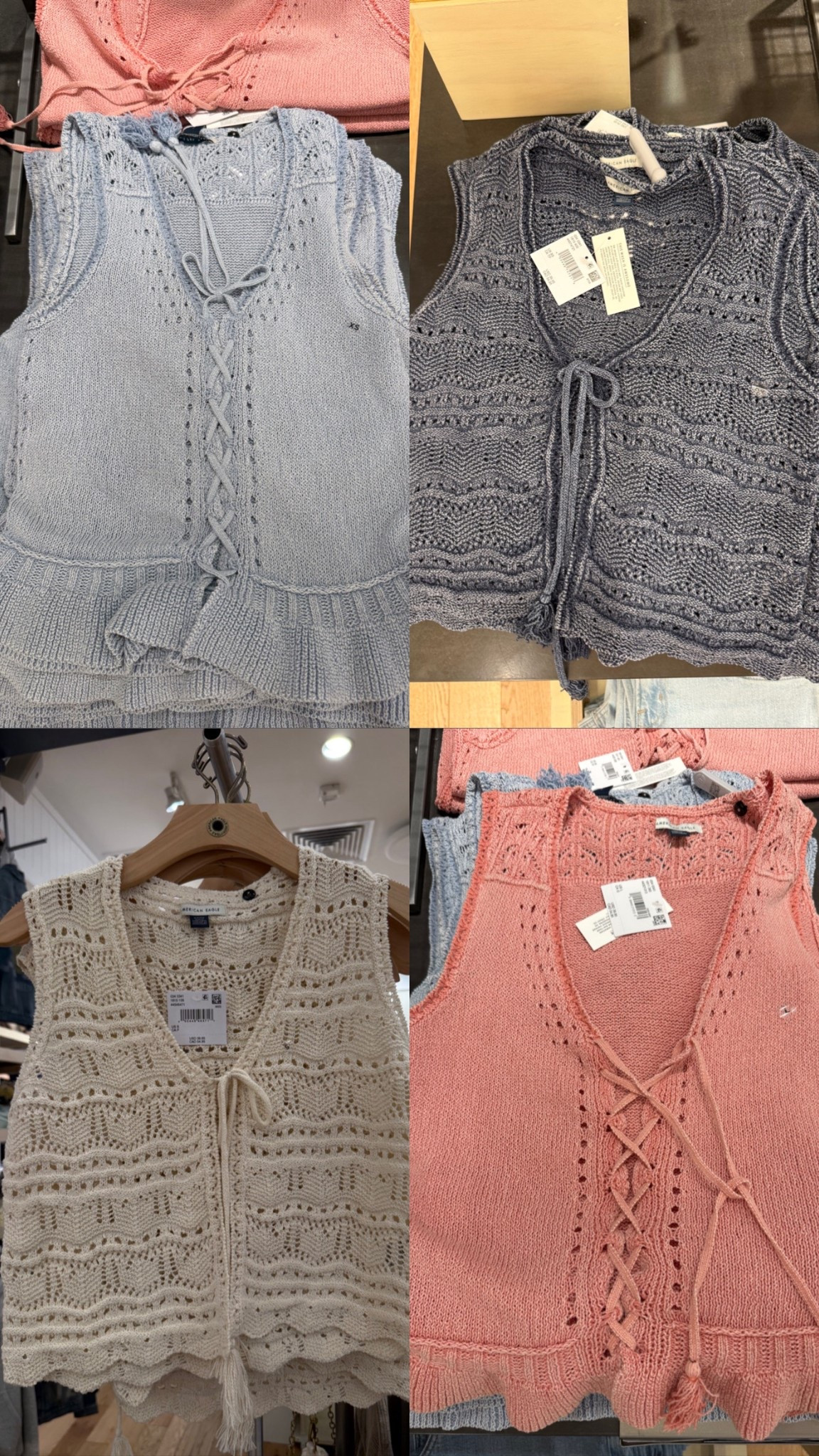 Knitted tanks from @American Eagle Outfitters 

#LTKootd #LTKgrwm #LTKSeasonal