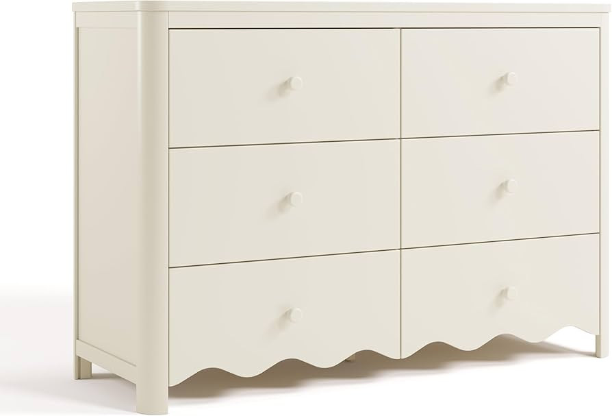 Storkcraft Casablanca 6 Drawer Dresser (Frosted Oat) – GREENGUARD Gold Certified, Nursery & Kid... | Amazon (US)