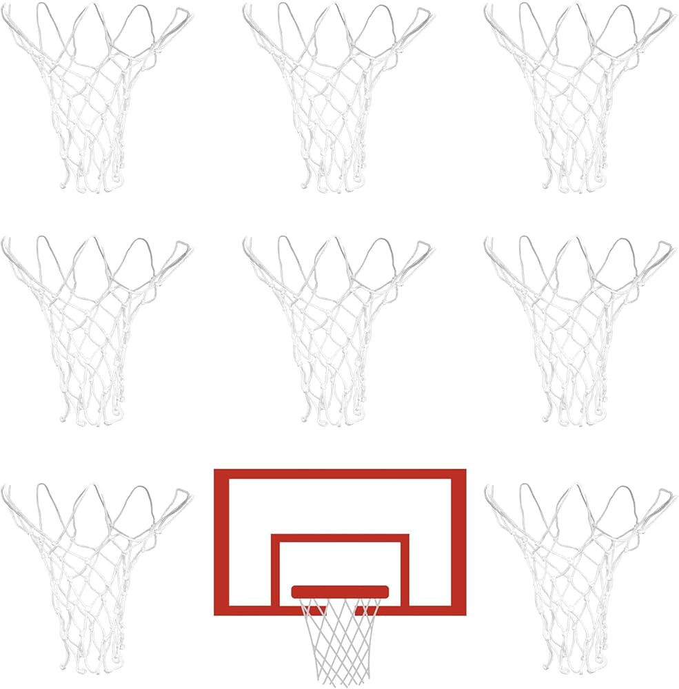 8 Pcs Mini Basketball Nets Replacement for 8"-10.25" Basketball Rims Nylon Small Basketball Hoop ... | Amazon (US)
