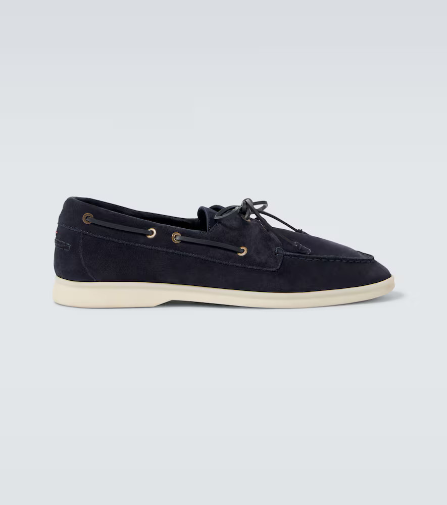 Loro Piana Sea-Sail Walk suede boat shoes | Mytheresa (US/CA)