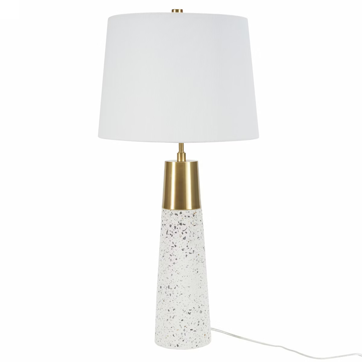 29" White/Gold Speckled Terrazzo Table Lamp - Nourison | Target