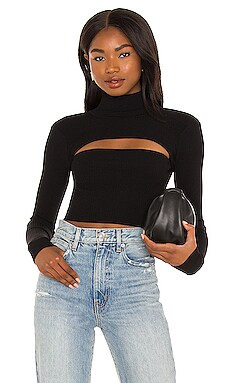 superdown Tasha Cut Out Sweater in Black from Revolve.com | Revolve Clothing (Global)