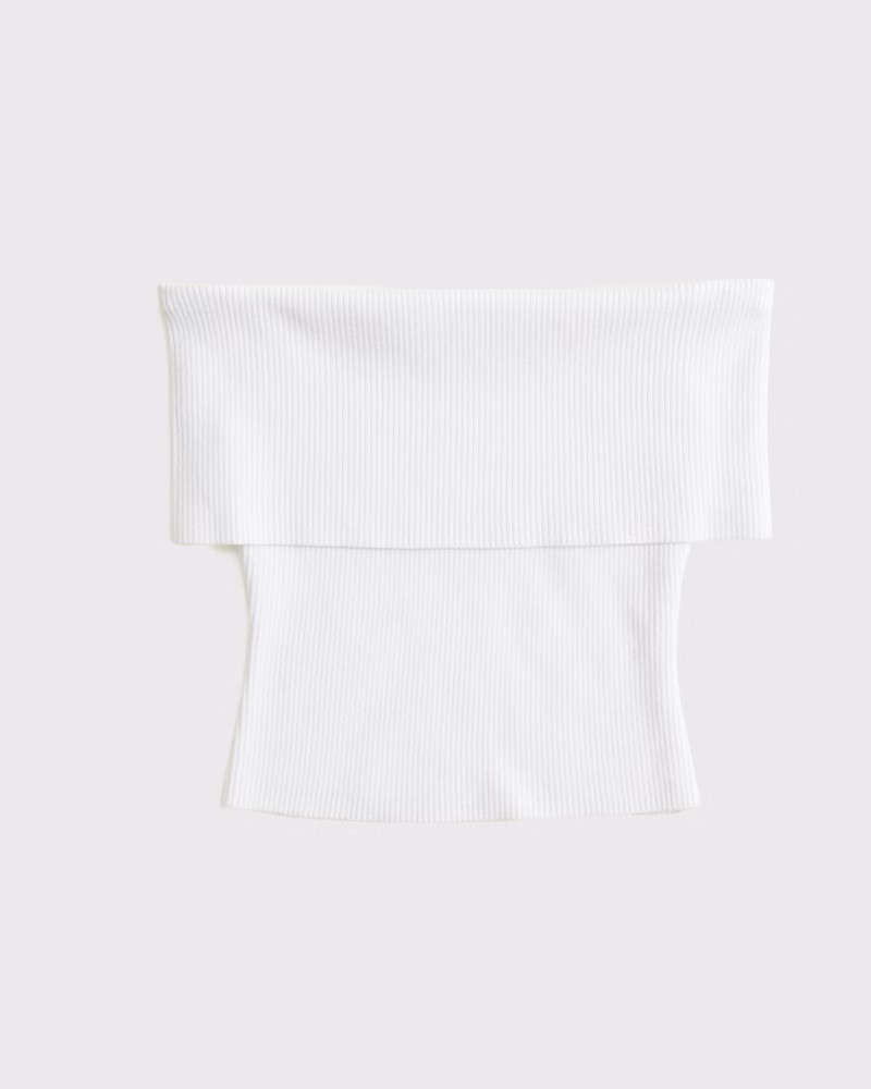 Women's Foldover Off-The-Shoulder Sweater Top | Women's Tops | Abercrombie.com | Abercrombie & Fitch (US)