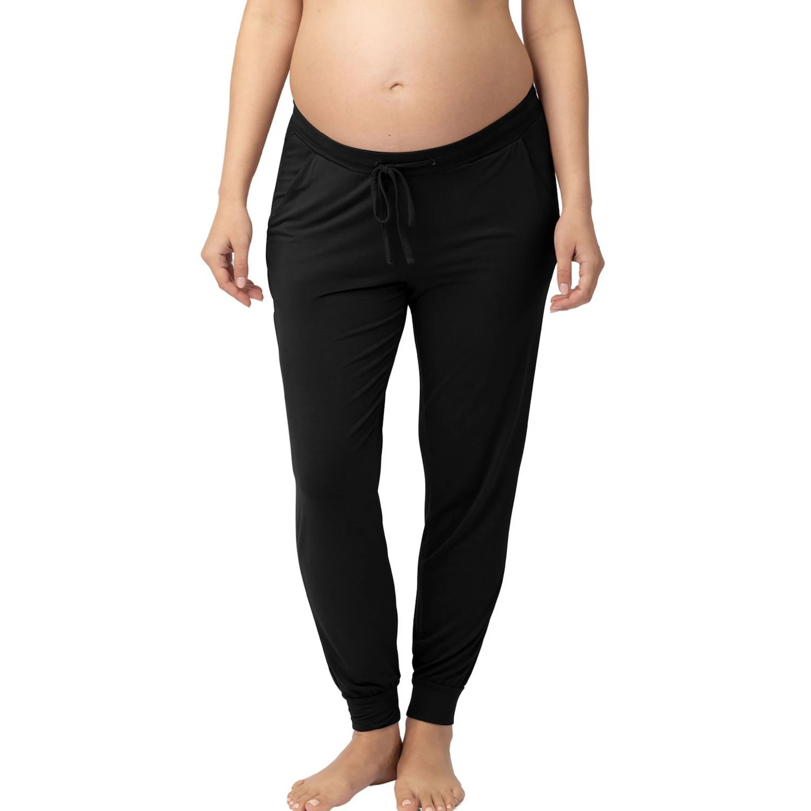 Plus Size Maternity Kindred Bravely Everyday Lounge Joggers, Women's, Size: 2XL LONG, Black | Kohl's
