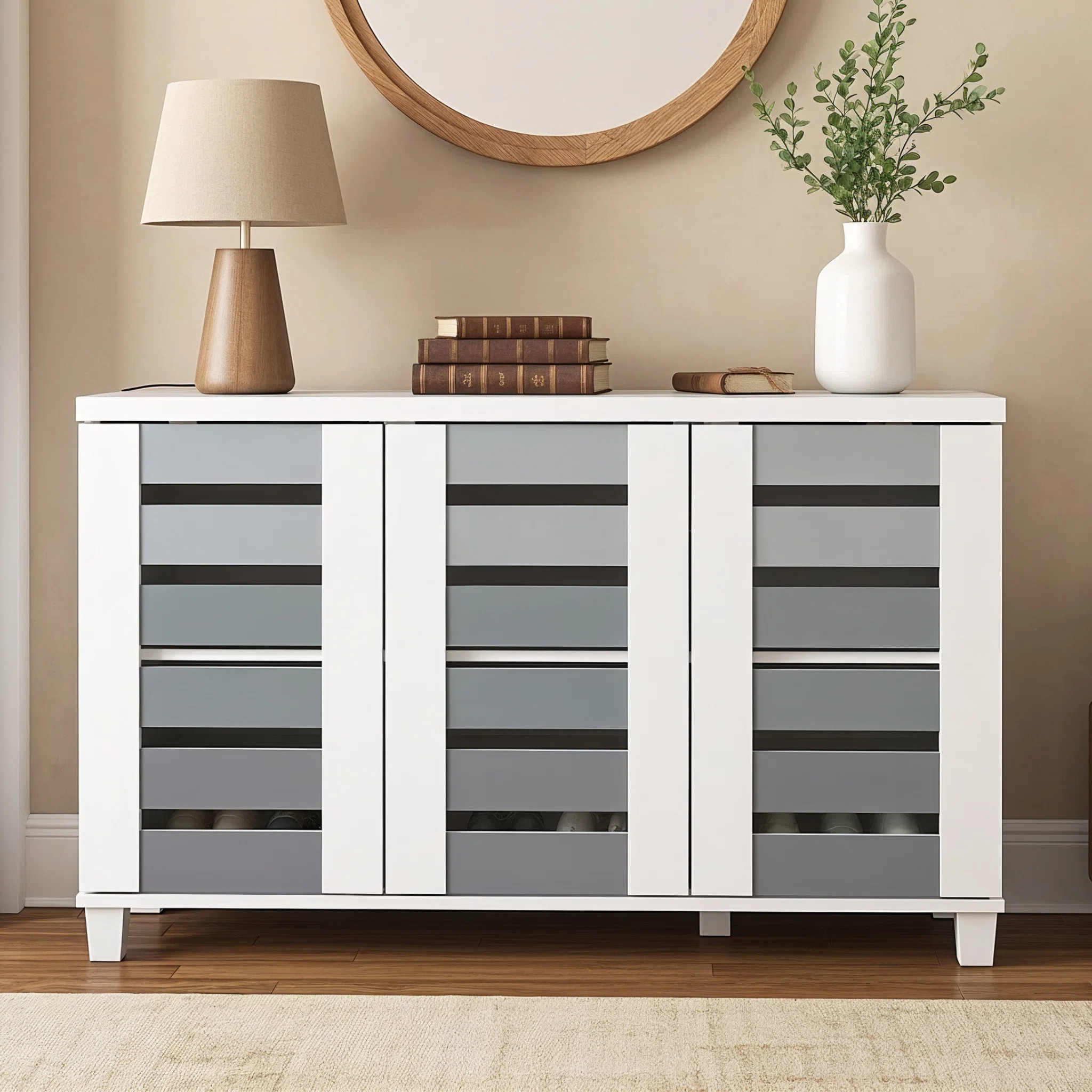 Millan 16 Pair Shoe Storage Cabinet | Wayfair North America