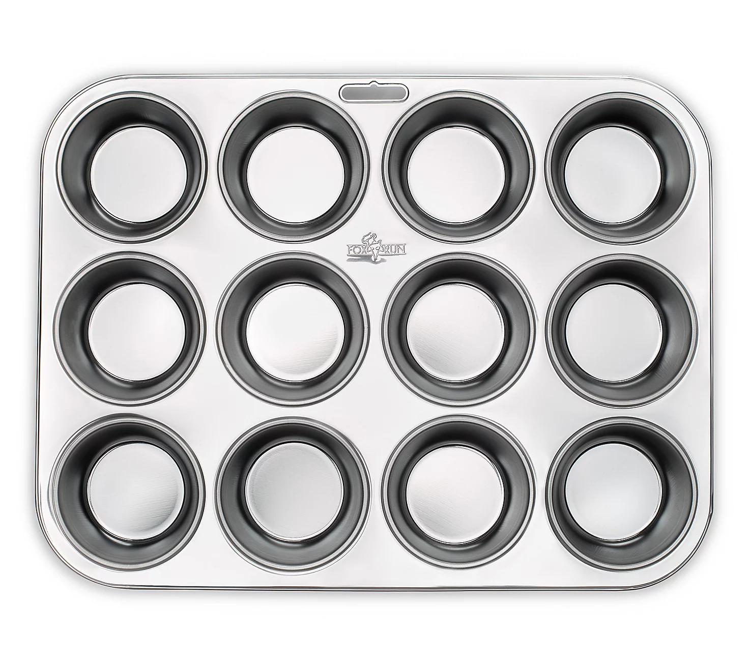 Fox Run Stainless Steel 12-Cup Muffin Pan | QVC
