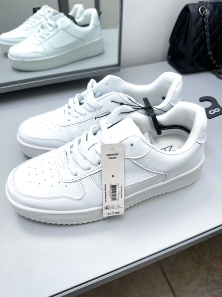 $16 Walmart No Boundaries Women's Platform Casual Lace Up Sneakers, Wide Width Available / white sneakers / Air Force one look alike / trendy fashion / affordable fashion 

#LTKshoecrush #LTKfindsunder50 #LTKstyletip