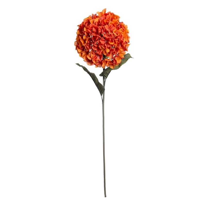 Oversized Orange Hydrangea Stem, 37.5" | At Home