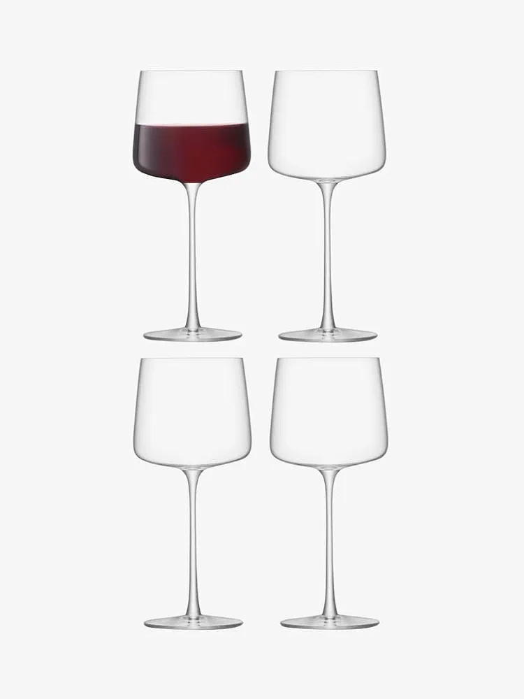 LSA International Metropolitan Wine Glass 400ml Clear | Set of 4 | Dishwasher Safe | MW03 | Amazon (UK)