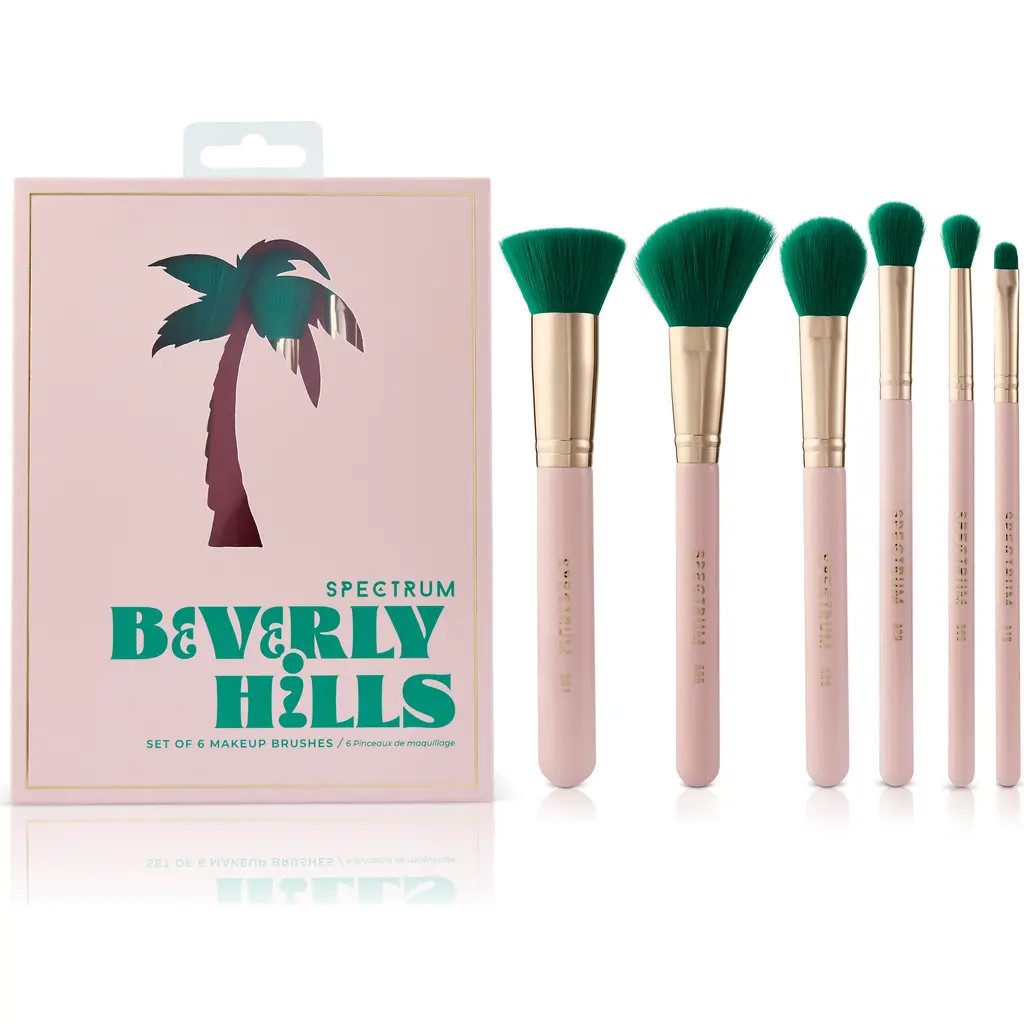 SPECTRUM Beverly Hills 6-Piece Makeup Brush Set in Pink at Nordstrom | Nordstrom