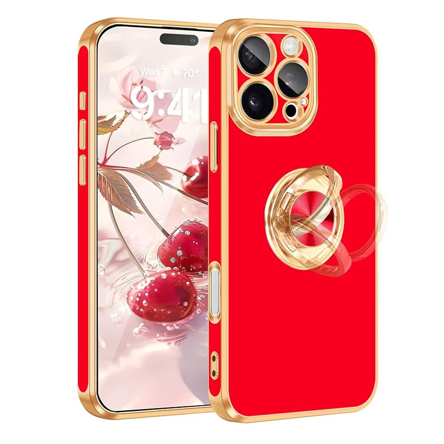 Fingic for iPhone 16 Pro Max Case[with 360°Rotatable Ring Holder][Support Magnetic Car Mount] Sh... | Amazon (US)