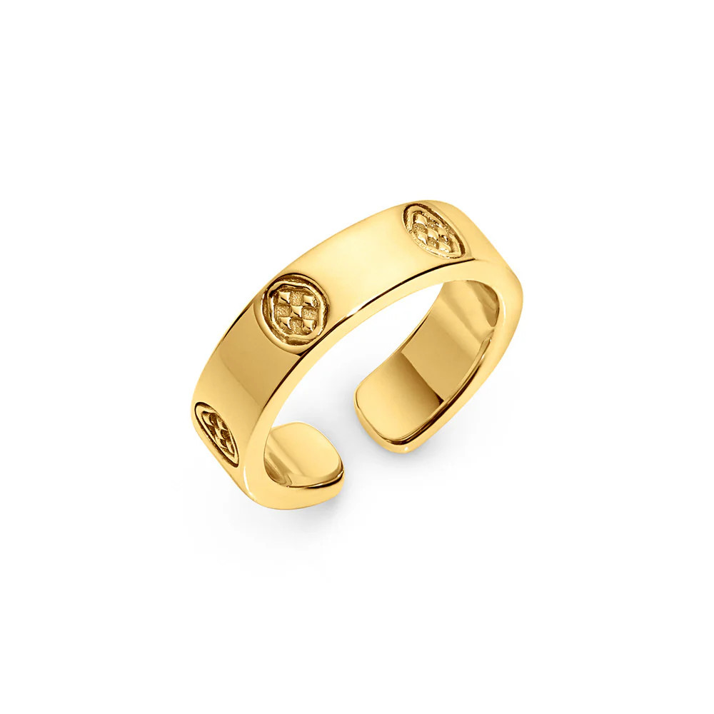 shield embossed ring | Gracewear Collection