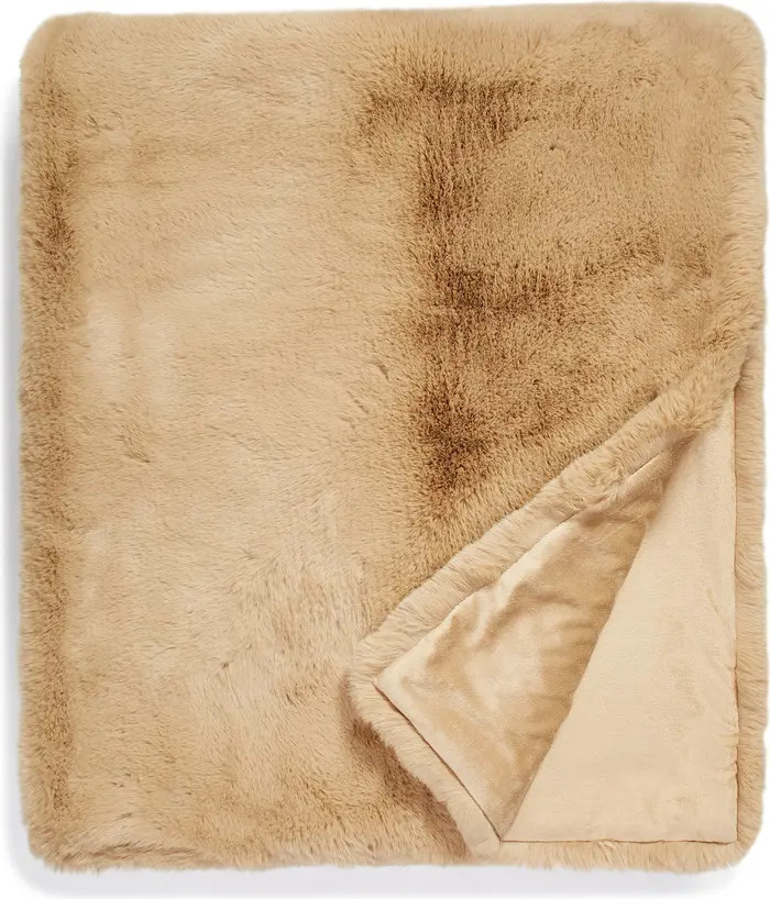 Luscious Faux Fur Throw Blanket | Nordstrom