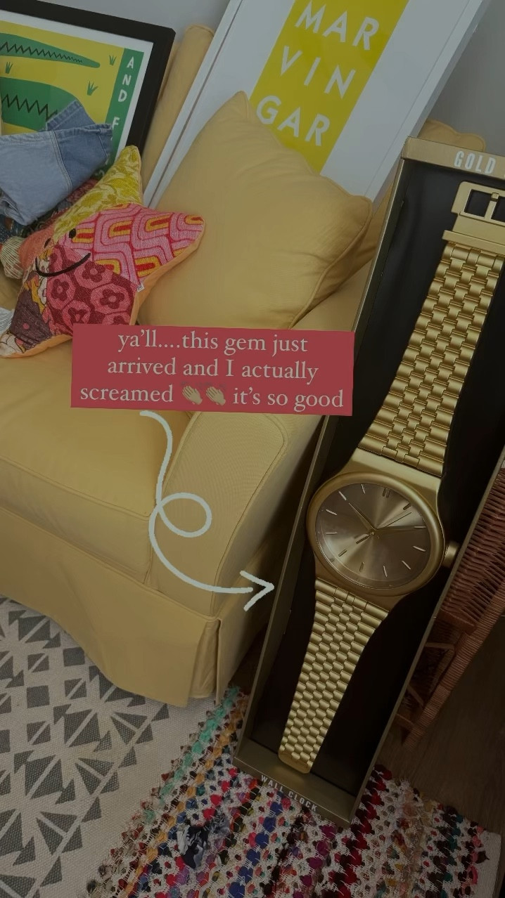 this wall clock just made my day! 👏🏼 so quirky and fun! 

#LTKFindsUnder100 #LTKHome