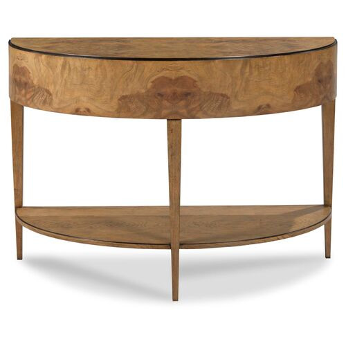 Montclair Demilune Console, Olive Ash Burl | One Kings Lane