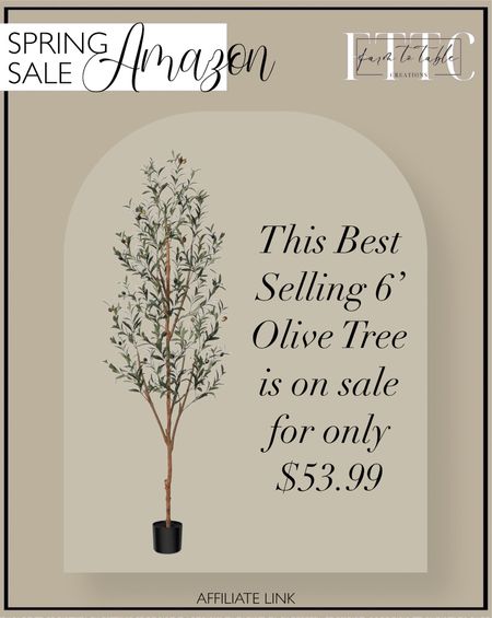 Amazon Big Spring Sale. Follow @farmtotablecreations on Instagram for more inspiration.

This #1 best selling olive tree is on sale. 4.5 4.5 out of 5 stars (2,990)
Kazeila Artificial Olive Tree 6FT Tall Faux Silk Plant for Home Office Decor Indoor Fake Potted Tree with Natural Wood Trunk and Lifelike Fruits. Amazon Home Finds. 

#LTKsalealert #LTKstyletip #LTKhome