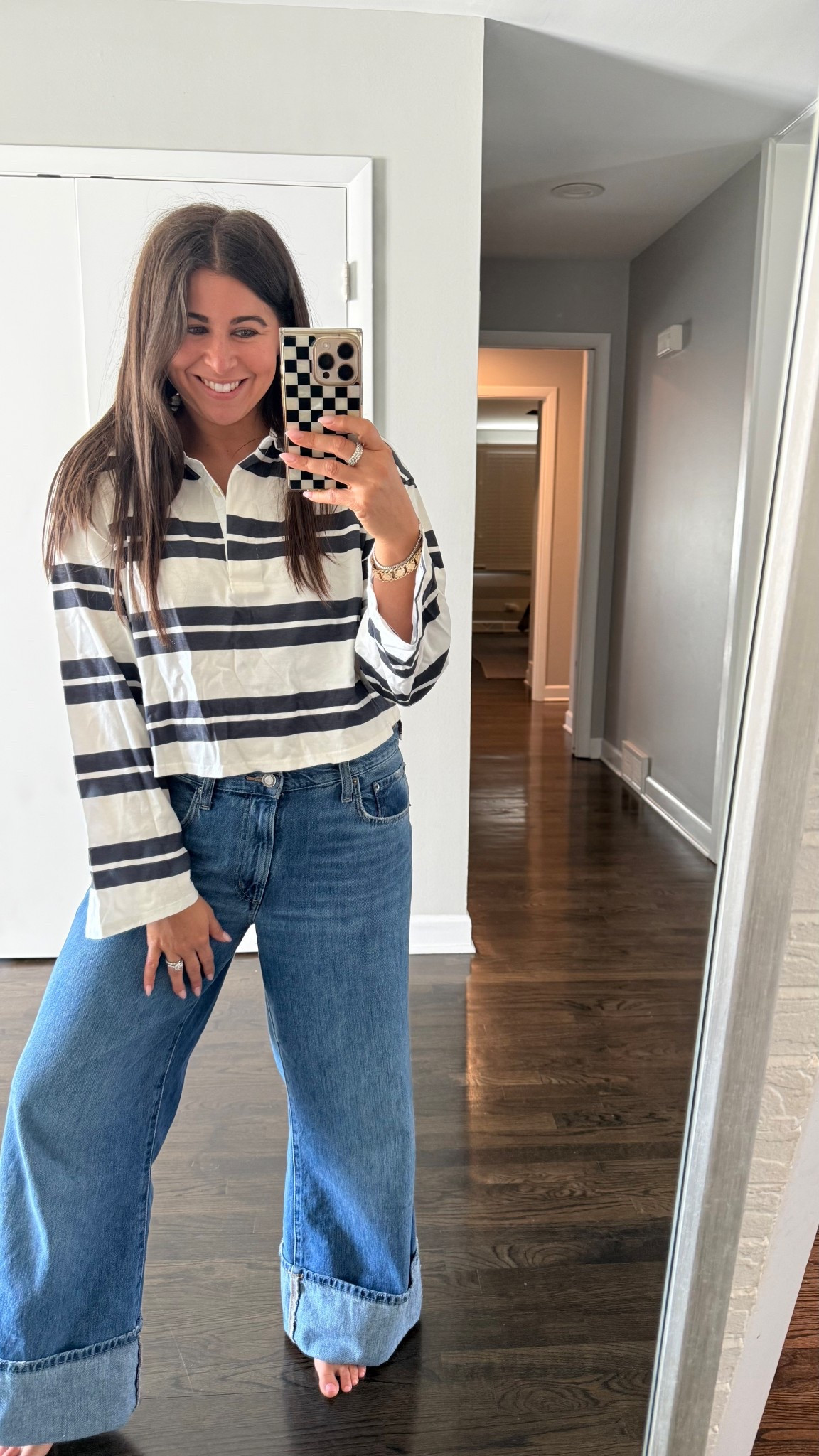 So obsessed with this striped top from Target that I got it in the mail midday and put it on that second. Then just kept it on all afternoon and night lol. 

The jeans I linked are old but I found identical ones!! 

#LTKMidsize #LTKootd #LTKOver40