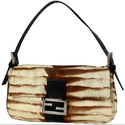 FENDI Mamma Baguette Shoulder Hand Bag Calf Leather Authentic 533  | eBay | eBay US