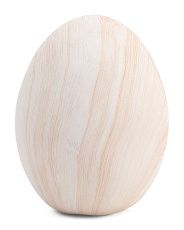 5.75in Resin Egg With Wooden Finish | TJ Maxx