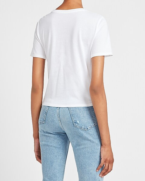 Skimming Crew Neck Tee | Express