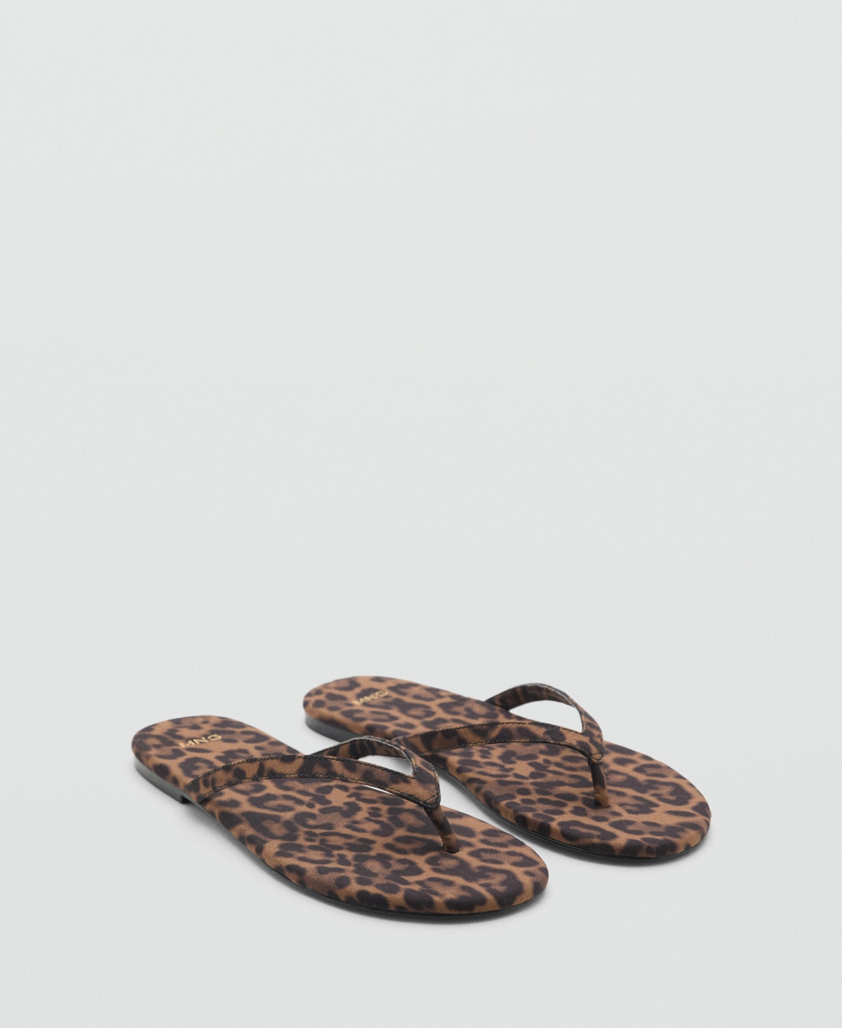 Mango Women's Leopard Print Strap Sandals - Black | Macy's