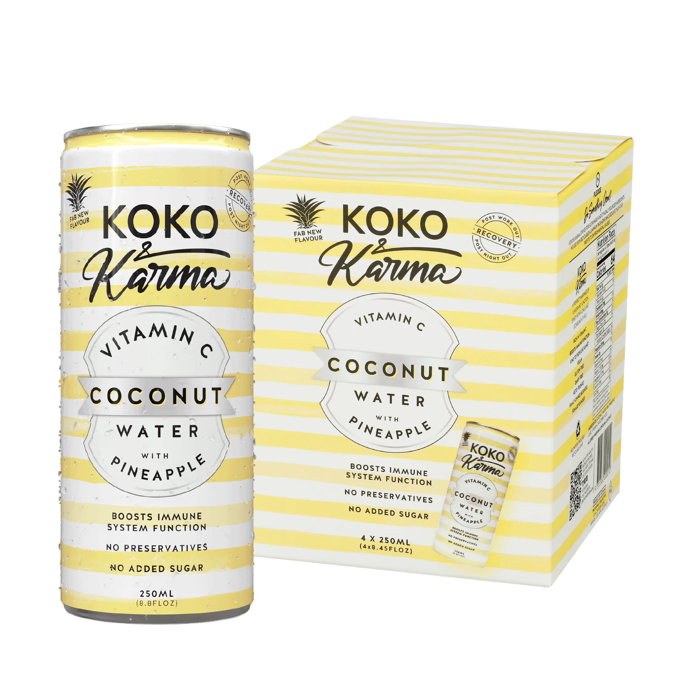 Koko Karma Coconut Water with Pineapple Juice and Vitamin C 4 Pack | Walmart (US)