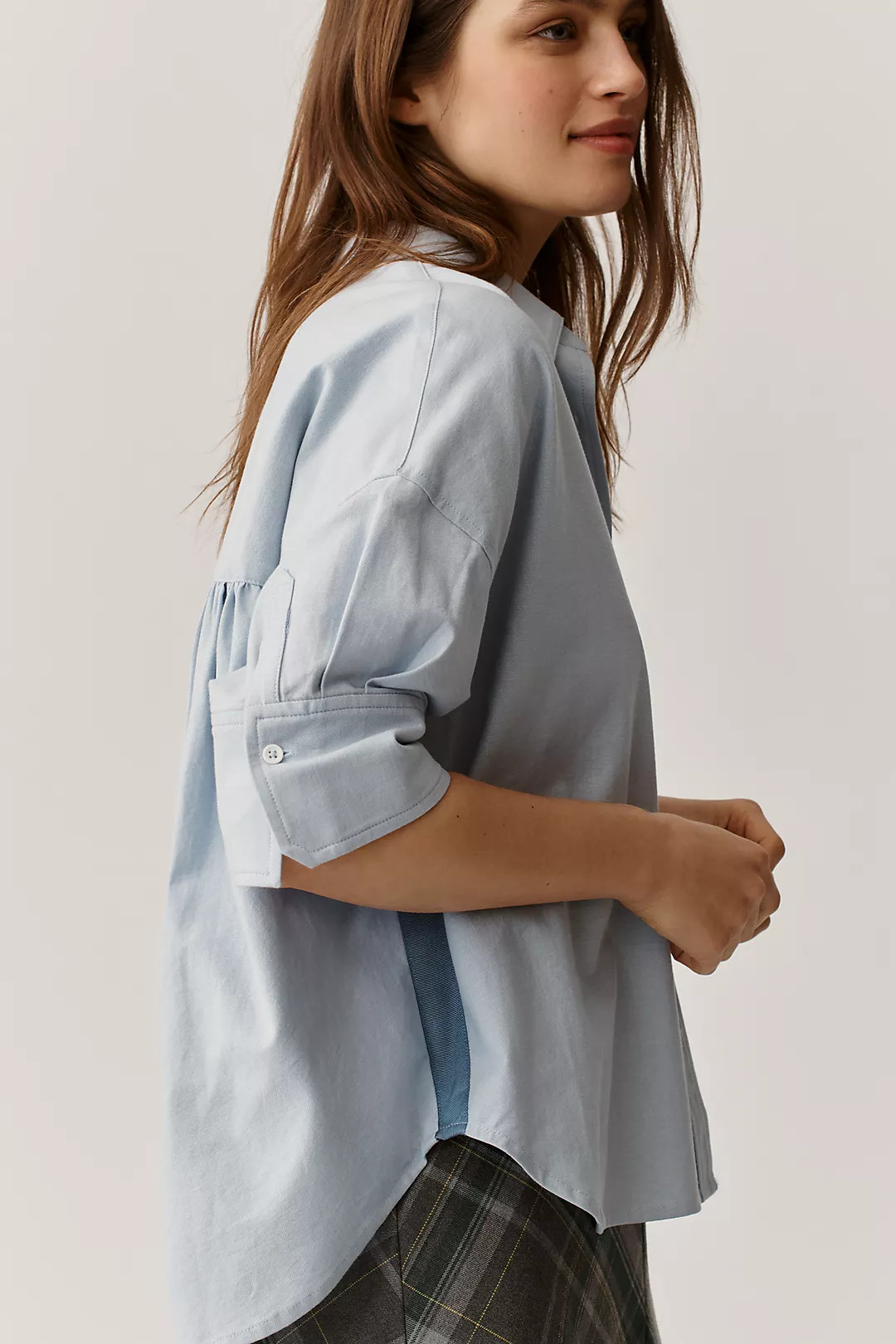 The Mabel Boxy Oxford Shirt by Maeve | Anthropologie (US)