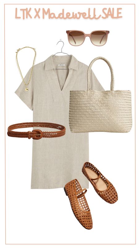 It’s another ltk in app exclusive sale! Save 20% site wide at Madewell when you click the discount code! This linen dress is perfect for warm summer days, but even better area these accessories!! Give me all the ballet flats! 😍

#LTKsalealert #LTKxMadewell #LTKstyletip