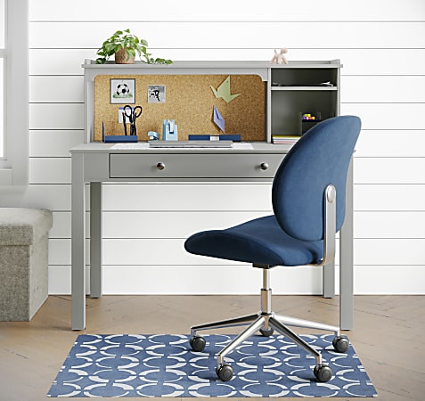 Realspace Brigsley Fabric Low Back Task Chair BlueChrome - Office Depot | Office Depot and OfficeMax 
