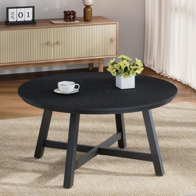 Round Coffee Table 36" Center Table,Large Coffee Table Industrial Accent Tables with Adjustable F... | Target