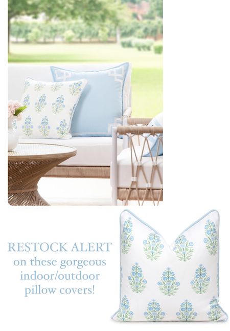 Restock alert on these gorgeous block print style indoor/outdoor throw pillow covers! Such a cute pattern for your spring decor! Also comes in a blue/pink combo I’ll link, as well as a few other favorites from this brand. Perfect for your patio or living room!
.
#ltkhome #ltkfindsunder50 #ltkfindsunder100 #ltkstyletip #ltkseasonal #ltksalealert

#LTKfindsunder50 #LTKhome #LTKSeasonal