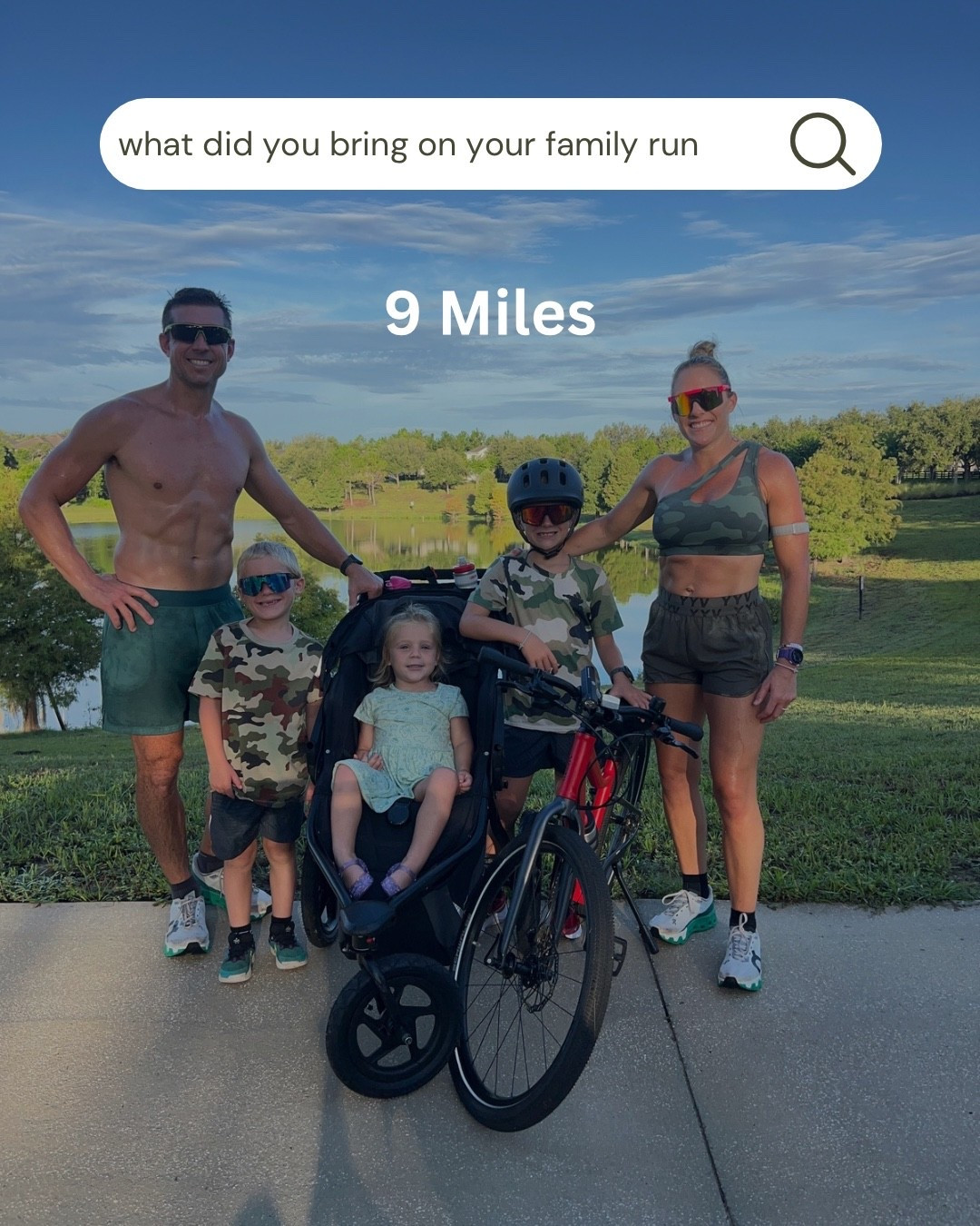 Summer hot n steamy 9 Mile Family Run!! The quick on the go items! Mommy wore a new fit and it was cute supportive and light - true to size 

#LTKFamily #LTKKids #LTKActive