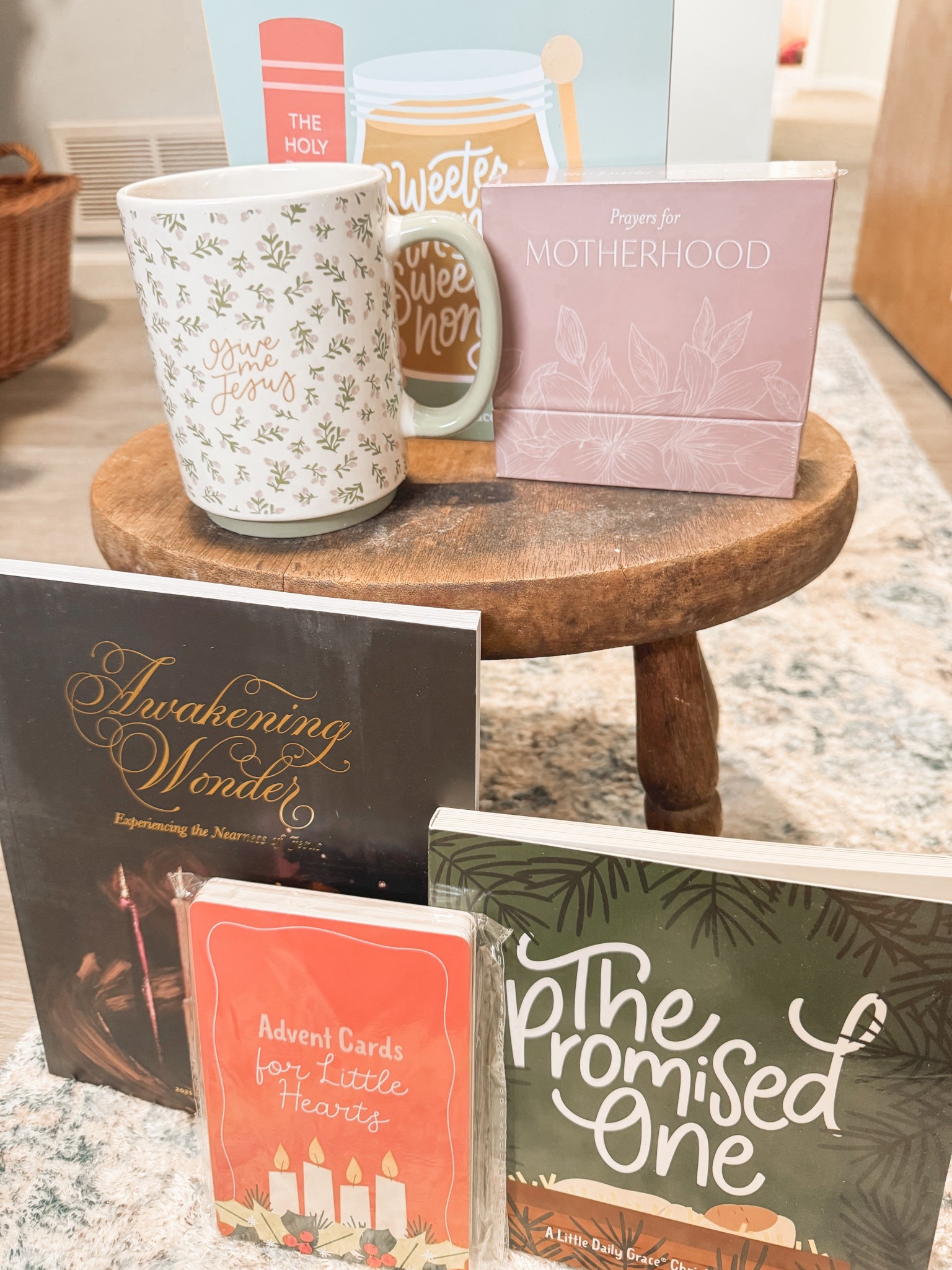 Cutest advent items for baby girl & I as well as a super cute mug for morning Bible time and motherhood prayer cards 🫶🏻🤍

#LTKFamily #LTKBaby #LTKHome