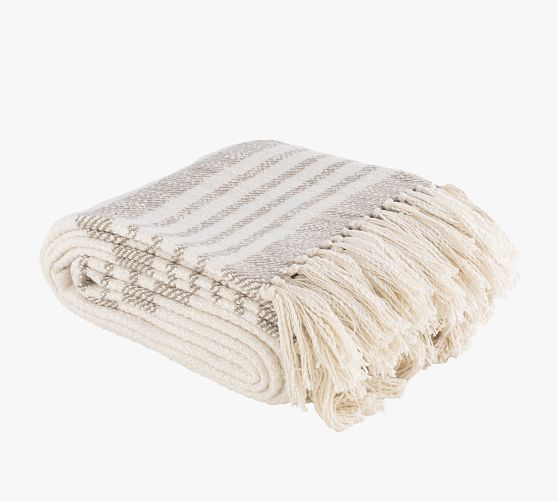 Lallie Handwoven Throw Blanket | Pottery Barn (US)