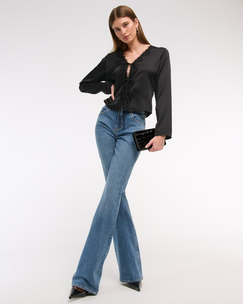 Women's High Rise Bootcut Jean | Women's Clearance | Abercrombie.com | Abercrombie & Fitch (US)