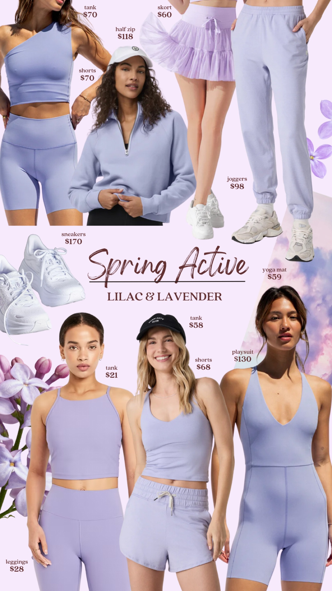 Spring 2025 color palette: lilac & lavender 💜🪻

#LTKfitness #LTKstyletip #LTKActive