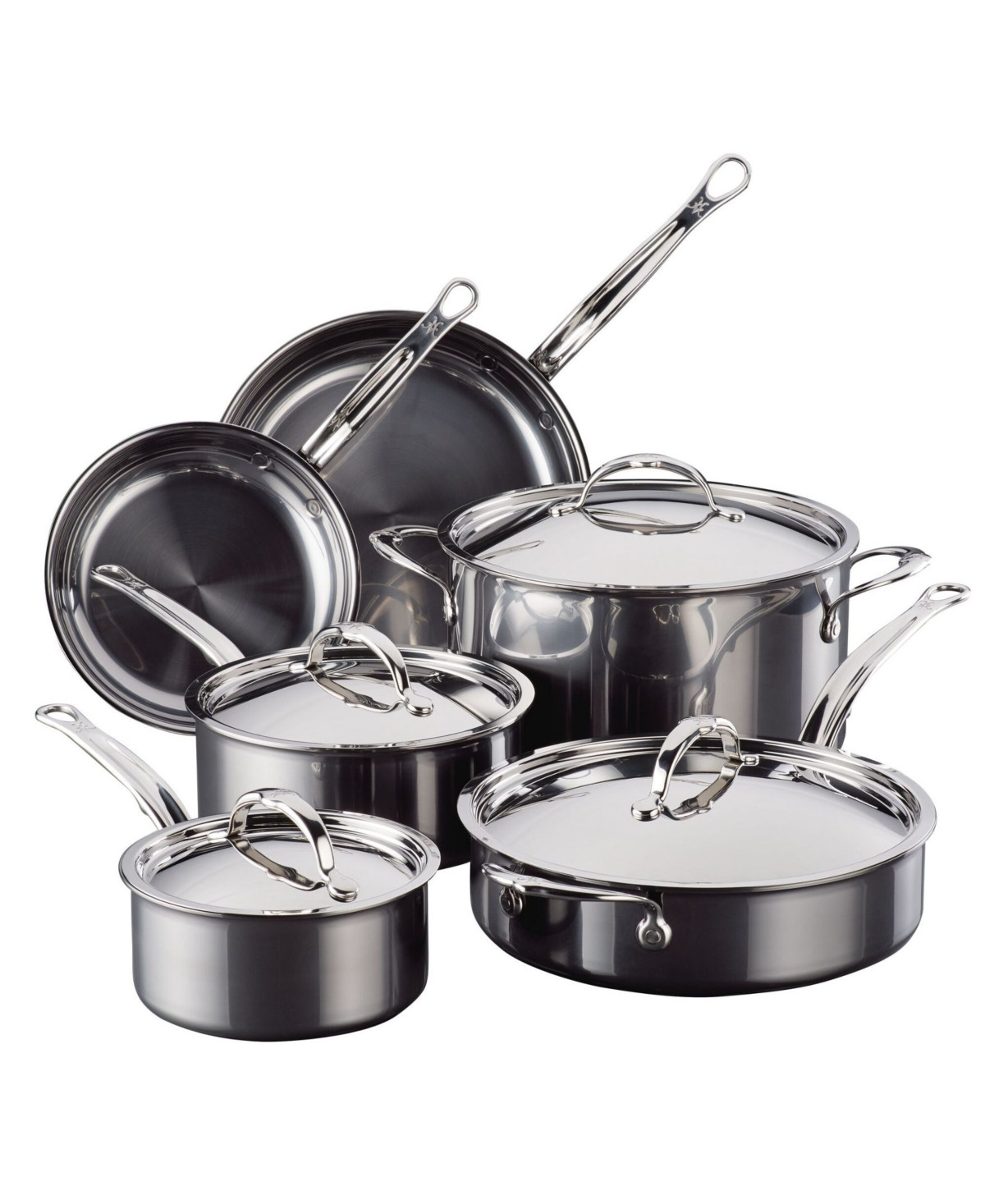 Hestan NanoBond Titanium Stainless Steel 10-Piece Cookware Set - Stainless Steel | Macy's