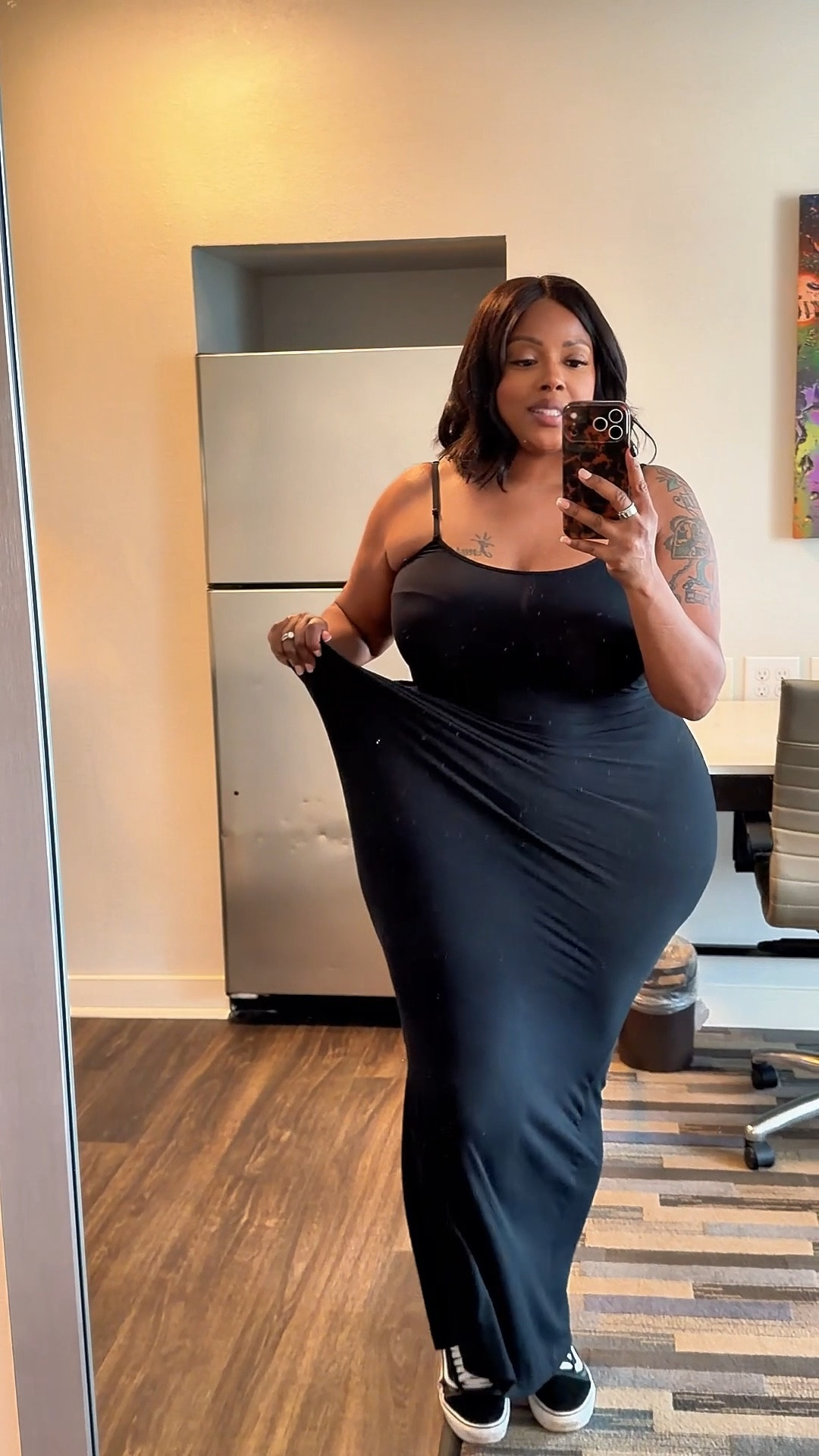 Comfy ribbed dress wearing xl 🖤 great to throw on and go #curvy #plussize #sundress

#LTKPlusSize #LTKgrwm #LTKTall