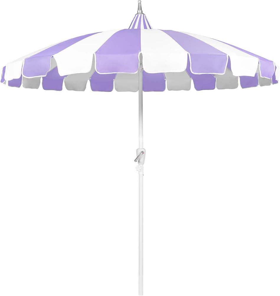 8Ft Patio Pagoda Umbrella, UV Protect Pool Umbrellas with Heavy Duty Pole, Outdoor Market Umbrell... | Amazon (US)