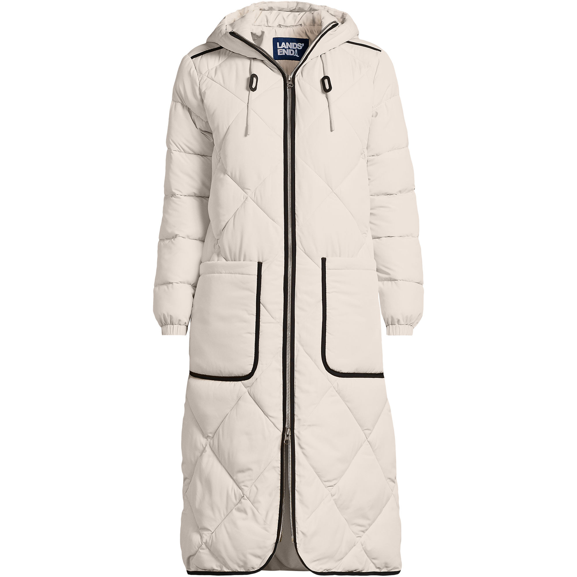 Women's FeatherFree Insulated Diamond Quilted Maxi Coat | Lands' End (US)