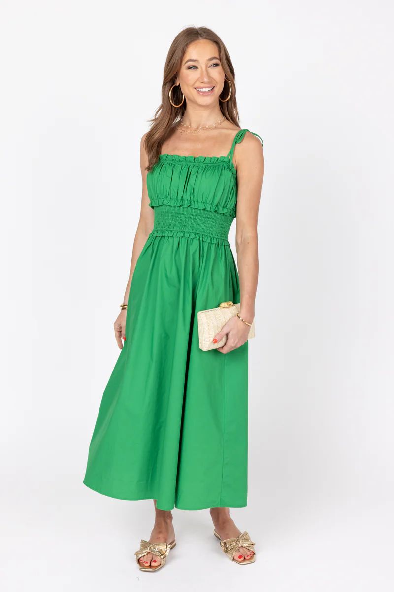 Tiffany Dress- Green | Avara