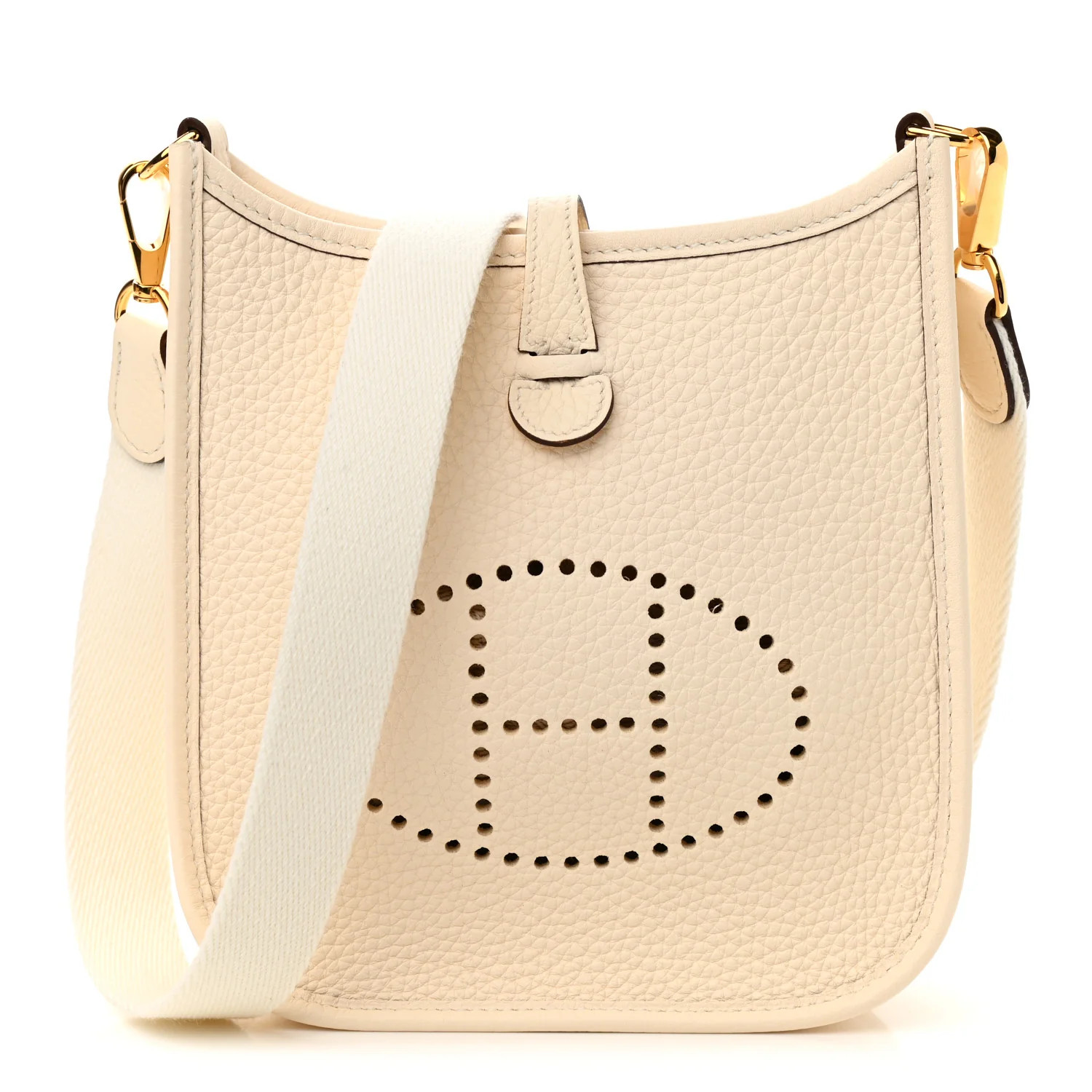 HERMES Taurillon Clemence Amazone Evelyne TPM Nata Craie | FASHIONPHILE | Fashionphile